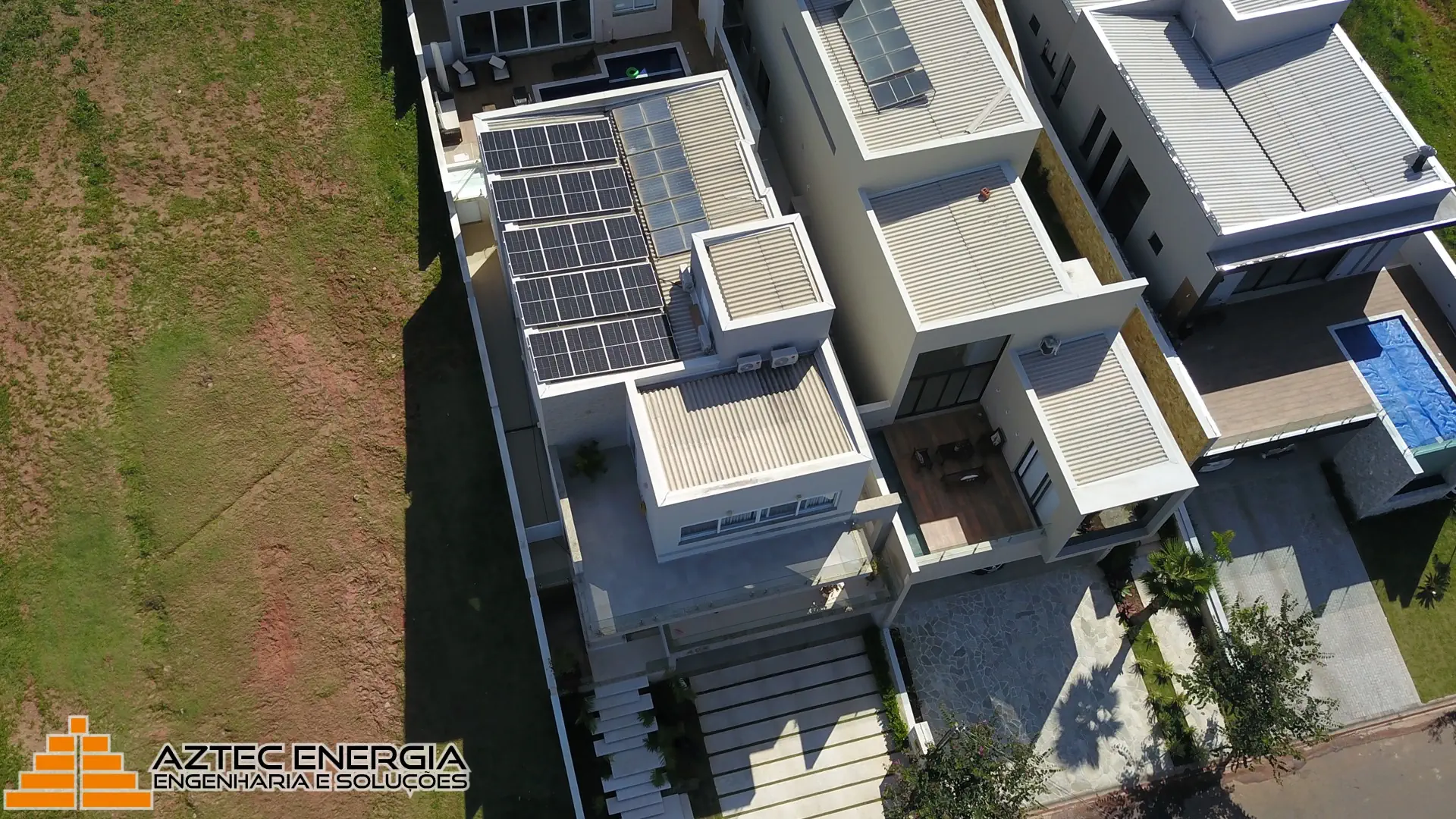 Energia Solar em uma residência do Vale das Águas.