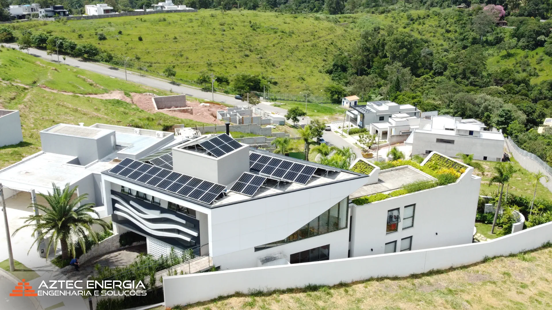 Sistema de Energia Solar para uma casa em Jundiaí.