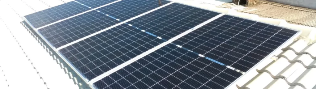 Energia Luz do Sol Painéis Solares e Ar Condicionado Solar